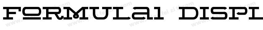 Formula1 Display-Wide字体转换